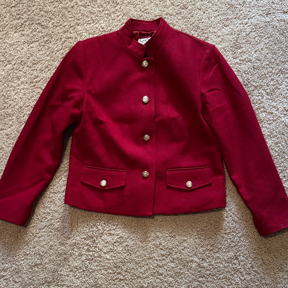 Classic Crimson Women's Suit Jacket